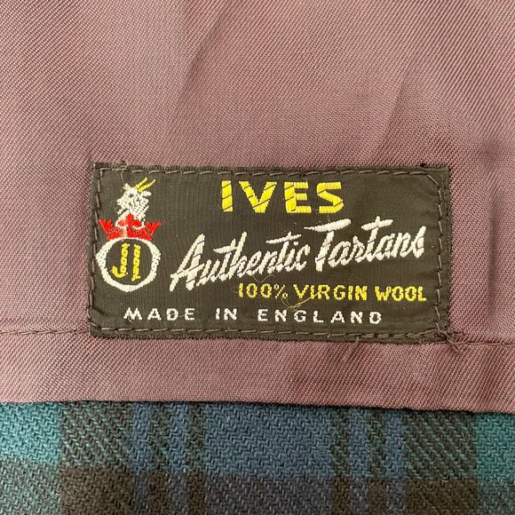 Vintage Lightweight Wool Black Watch Tartan Plaid Blazer Jacket, Size Mens M/L - Picture 6 of 8